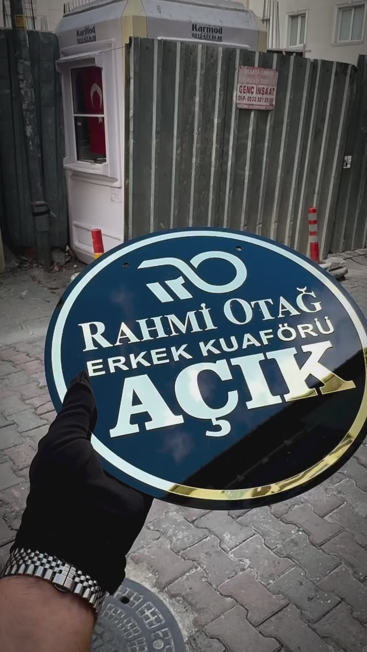 Lüks Pleksi Kapı Levhası