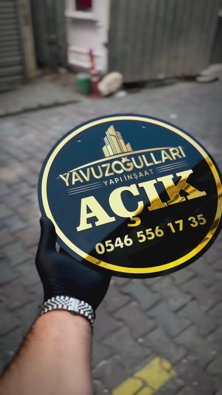 Lüks Pleksi Kapı Levhası